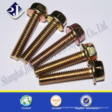 TORNILLOS HEXAGONALES ORO ZINC TS16949